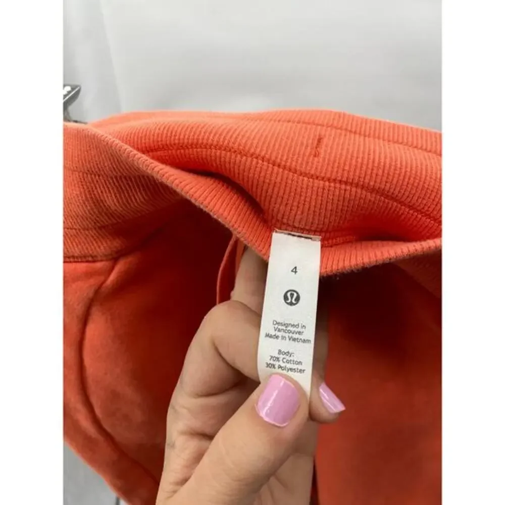 Lululemon orange scuba joggers‎